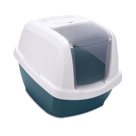 Maddy Maison de toilette XXL Bleu et Blanc 65x47.5xH47.5cm