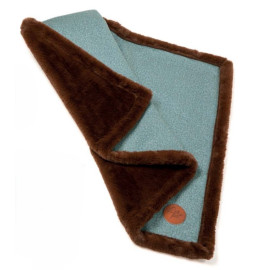Couverture Double Face Light Bleue Velvet 100*60cm