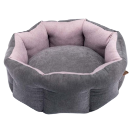 Panier de couchage Itaca Rose Clair et Gris 60*20cm