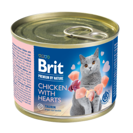 Pâtée pour Chat Brit Premium By Nature au Poulet et Coeur 200g