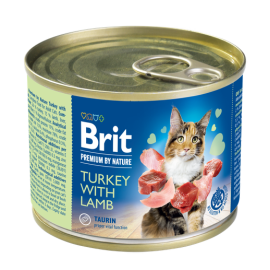Pâtée pour Chat Brit Premium By Nature Dinde et Foie 200g