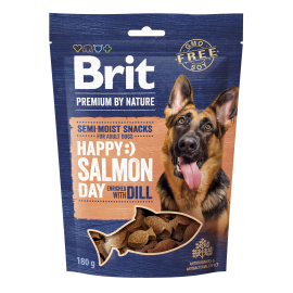 Brit Premium By Nature friandises tendres au Saumon et à l'Aneth 180g
