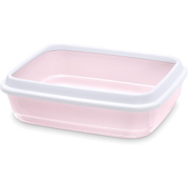 Bac à litière Jerry Rose Clair 50x40x H14.5cm