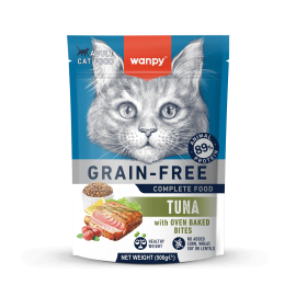 Croquettes Sans Céréales Wanpy au Thon pour Chat Adulte 500g