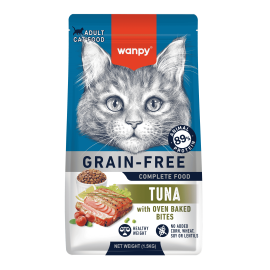 Croquettes Sans Céréales Wanpy au Thon pour Chat Adulte 1.5kg