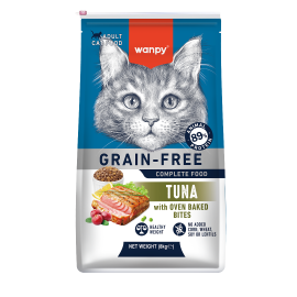 Croquettes Sans Céréales Wanpy au Thon pour Chat Adulte 8kg