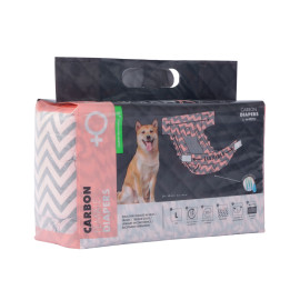 Couches au Charbon Actif pour Chien Femelles Taille L  - 15 pièces