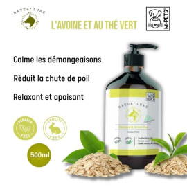 Natur'luxe Shampoing pour Chien à l'Avoine et au Thé Vert 500ml