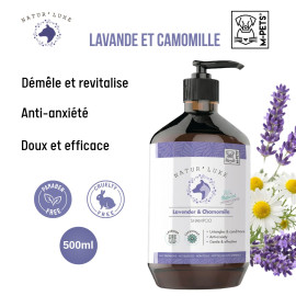 Natur'luxe Shampoing pour Chien et Chat à la Lavande et à la Camomille 500ml