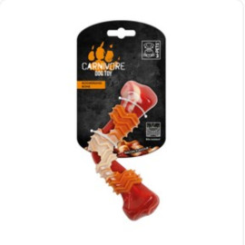 Jouet Dentaire Carnivore Boomerang Bone L - Goût Viande Fumée