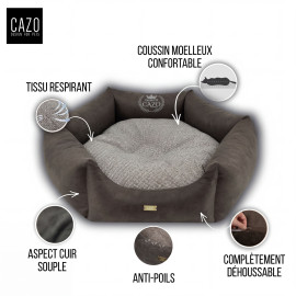 Panier de Couchage Premium Gris 70cm