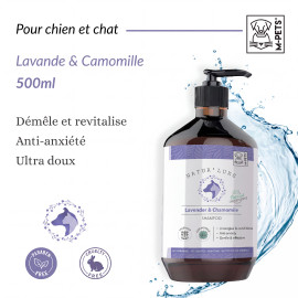 NATUR'LUXE Shampoing pour chien à la lavande et la camomille 500ml