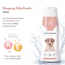 Natural Shampoing pour Chien Baby Powder 250ml