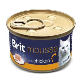 Mousse Pour chat Brit Premium By Nature Poulet 85g