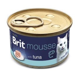 Mousse pour chat Brit premium by nature thon 85g