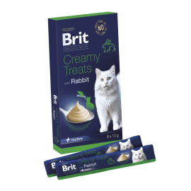 Sticks pour chat Brit premium by nature lapin 6*15g