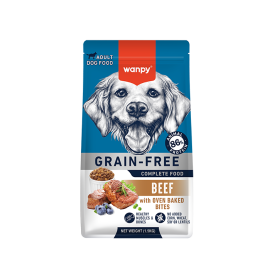 Wanpy croquettes Grain Free au boeuf pour chien 1,5 KG