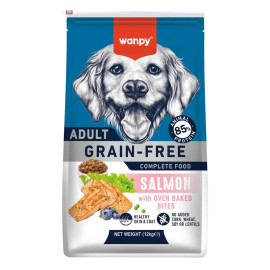 Wanpy croquettes Grain Free au saumon pour adult 12 KG